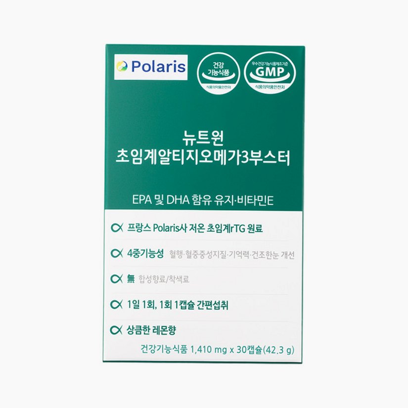 뉴트원 초임계 알티지 오메가3 부스터 30캡슐, 1개