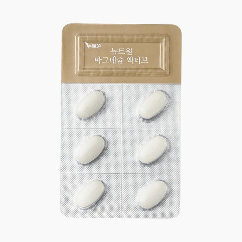 뉴트원 마그네슘 액티브 350mg 약사개발 성인 임산부 청소년 영양제 30정, 4개